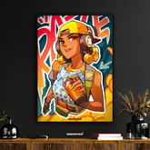 Raze – Valorant Street Art Poster